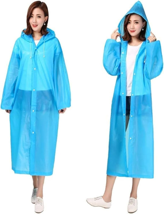 EVA Lightweight Raincoat For Men and Women (Blue)