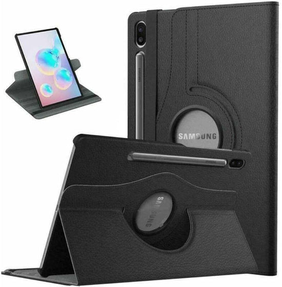 Case Smart Tablet Book Cover Case 360" Rotating Stand Protective Cover For Galaxy Tab S10 Ultra / Tab S9 Ultra / Tab S8 Ultra 14.6" (Black)