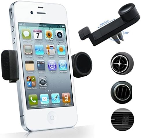 Compatible Car Air Vent Mount Rotating Phone Holder (Black)