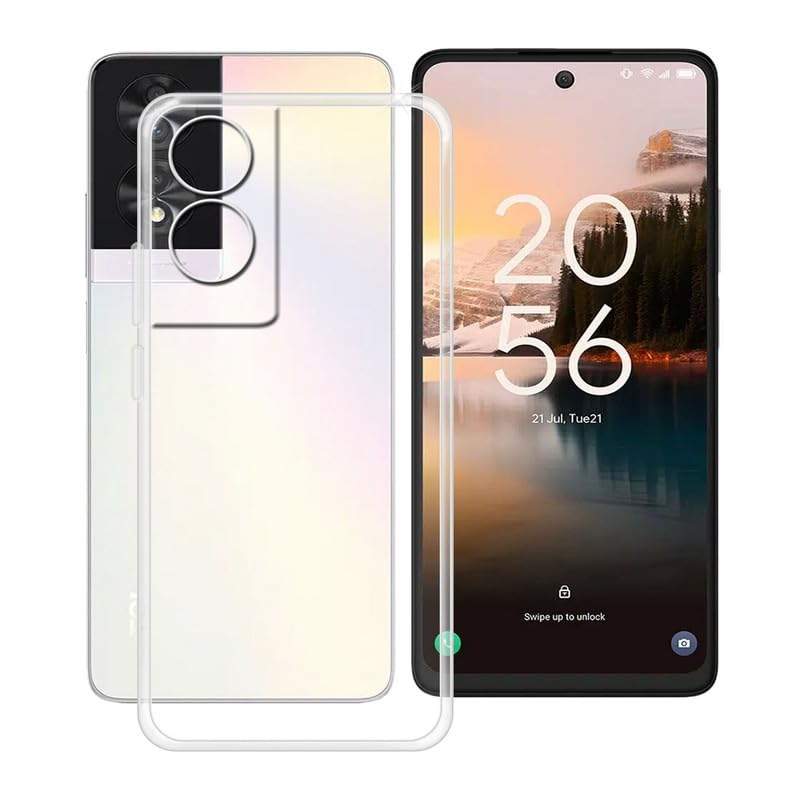 Silicone Case For TCL T612B 40NXTPAPER 4G Clear