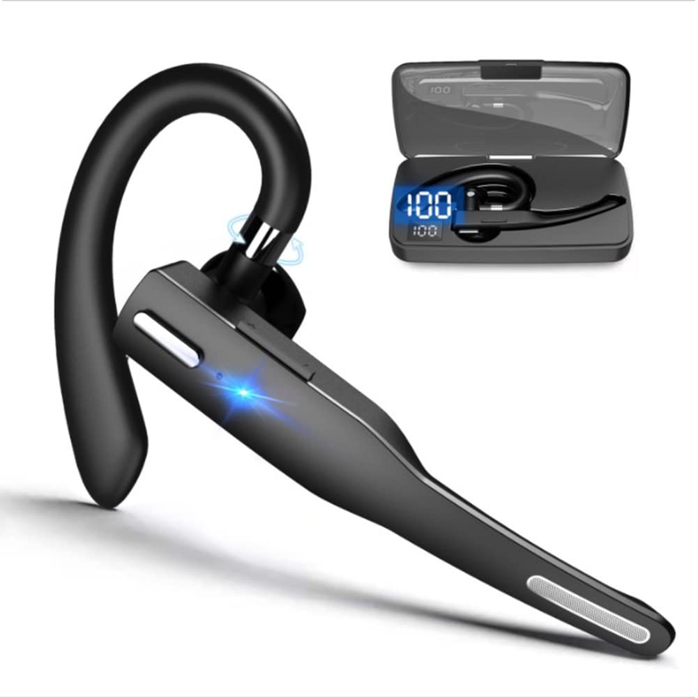 YYK525 Business Headset, Over Ear Earphones with Mic, Bluetooth v5.3 Over Ear Headset with Charging Case