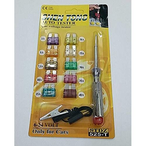 Car Electrical Fuse Test Kit with Fuses of Various Amps