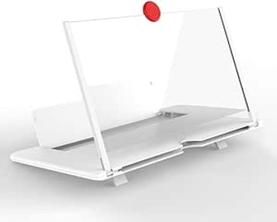 Mobile Phone Video Amplifier 3D Enlarged Screen Magnifier - White