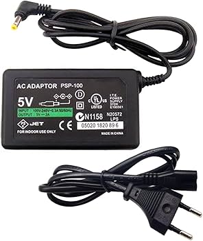 AC Adapter Power Supply Cord For PSP 1000 2000 3000 Charger AC Adapter psp game console Black