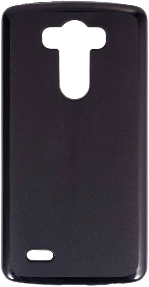 Silicone Back Cover For LG G3 Black