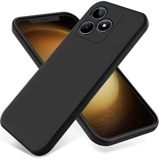 Premium Silicone Case for Realme Note 80 - Black