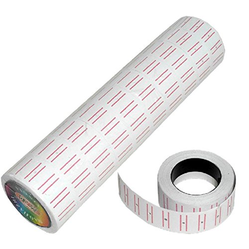 10 Rolls Price Tags Gun Labels Price Single Row White Label Gun Price Retail Price