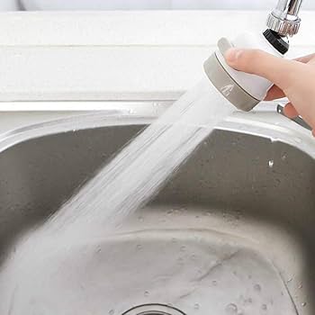 Faucet Pressurrized Flower Spinkler 360 Rotatable Kitchen Tap Head | Faucet High Pressure Movable Spray Faucet Head | 3 Modes Water Saving Faucet Aerator Easy to Wash Dish and Slice