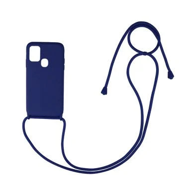 Tpu Silicone Back Cover Case Strap With Cord For Samsung Galaxy A21s