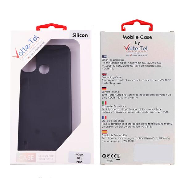 VOLTE-TEL CASE NOKIA G11 PLUS 6.52" SILICON TPU FULL CAMERA PROTECTION BLACK