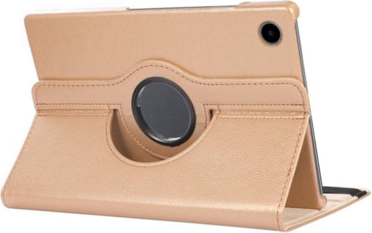 Smart Book Case 360° Rotating Stand Protective Case for Samsung Galaxy Tab A11 Plus 11 Inch (Gold)