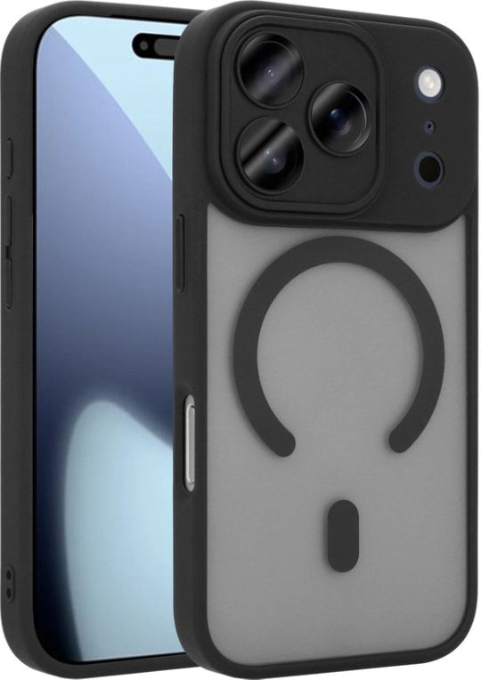 ObaStyle Hybrid Magsafe Case With Camera Lens Protector for Iphone 18 Pro - Black