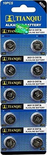 Tianqiu  Ag13/LR44/357A/SR44Sw Alkaline Battery 10PCS