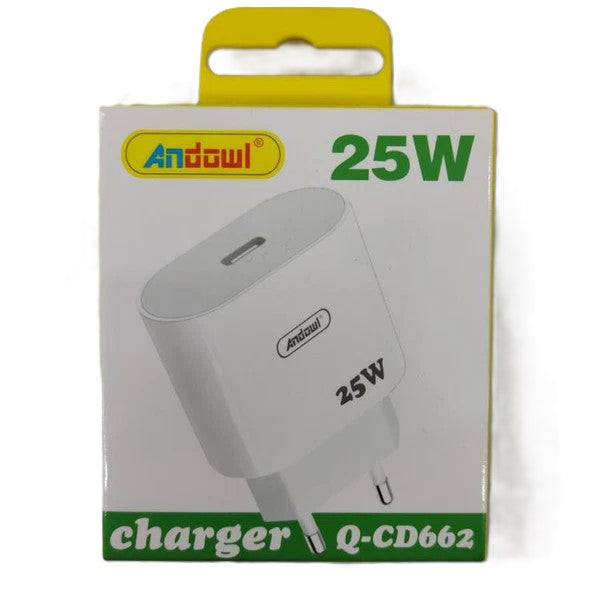 Andowi Charger Adaptor USB-C port 25W Q-CD662 White