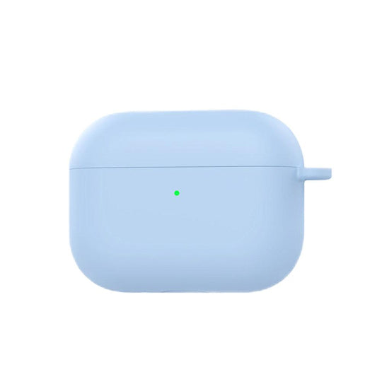 Soft Silicone Case with Clip Hook Silicone Case for Apple AirPods Pro 3 (Light Blue)
