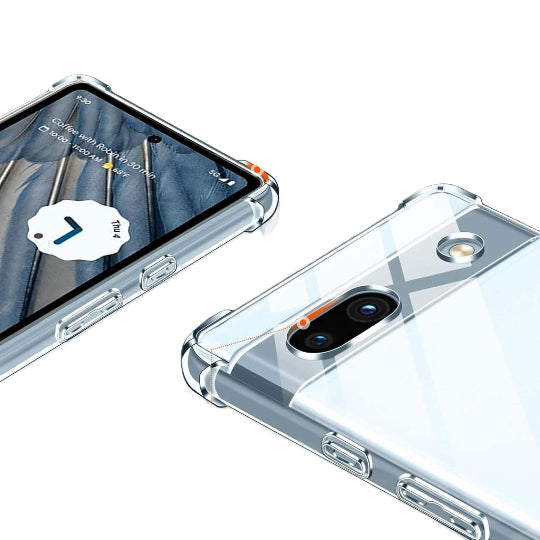 Tpu Silicone Back Cover Case For Google Pixel 7a Clear