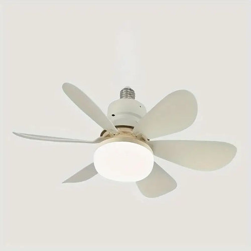 RiXME FLOR LUZ DE VENTILADOR 40W 20.5" Super Quiet E27 - White