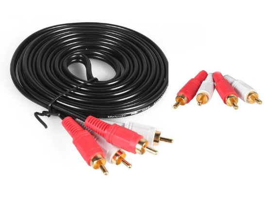 Cable 2x RCA to 2x RCA Male AV Video Audio Cable 3M