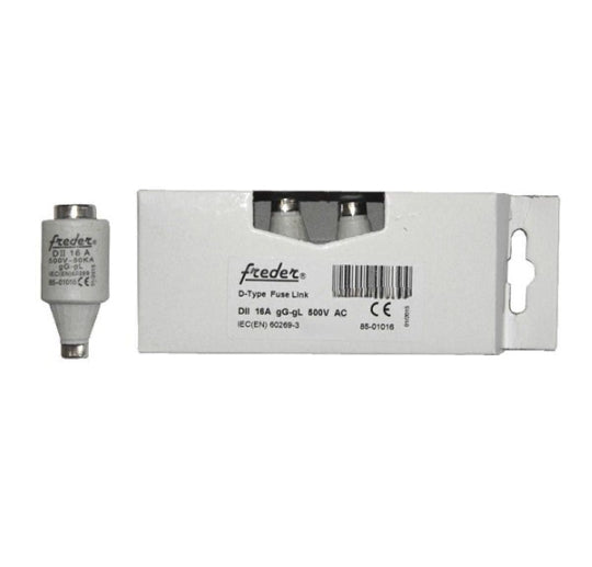 CARTRIDGE TYPE PPC DII 16A E27 FREDER – 85-01016 D-Type Fuse Link gG-gL 500V AC 1Pcs 85-01010
