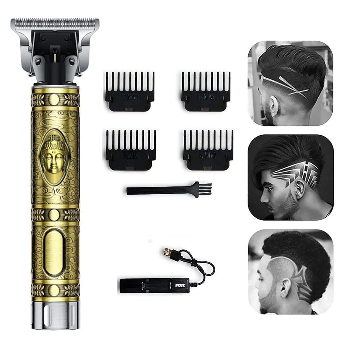 Professional Hair Clipper - Adjustable Blade Clipper - Hair Trimmer and Shaver For Men - Retro Oil Head Close Cut Precise hair Trimming Machine 