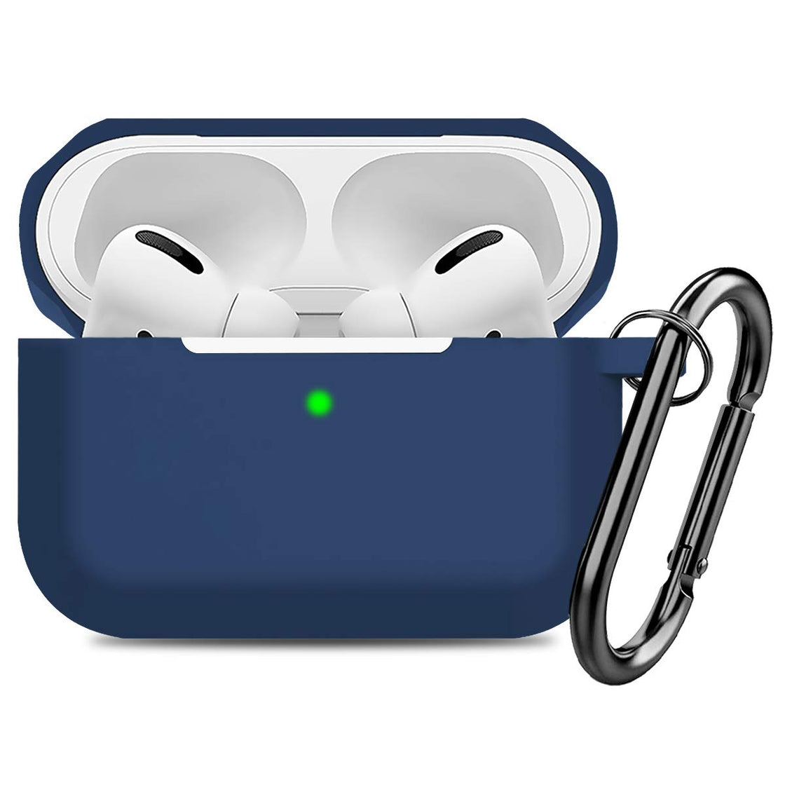 Silicone Case with Keychain Dark Blue for Apple AirPods Pro 