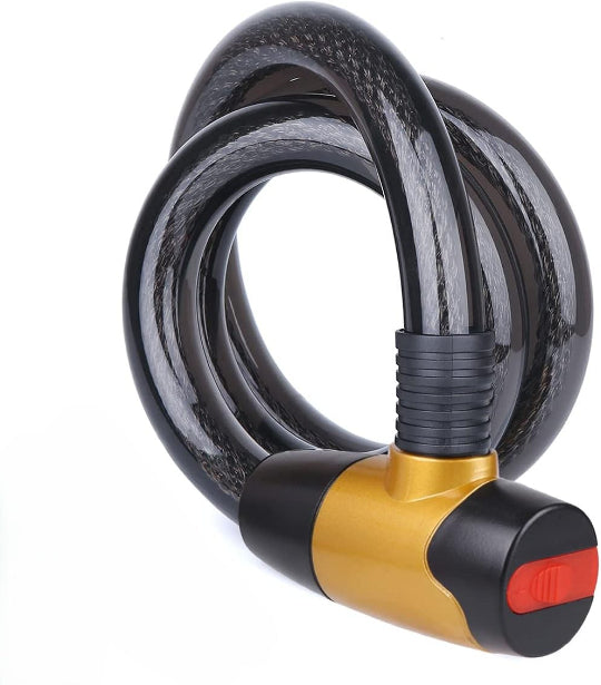 Anchi Anti-Theft 23mmx100cm Bike & bicycle Cable Lock with Keys, Anti-Theft Security Bike Lock