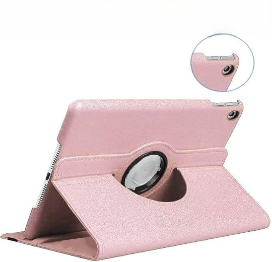 Smart Case 360 Degree Rotating Stand Cover For iPad Mini 1 / 2 / 3 Rose Gold