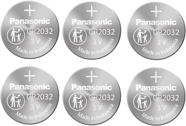 Panasonic Lithium Watch Battery CR2032 3V 6pcs