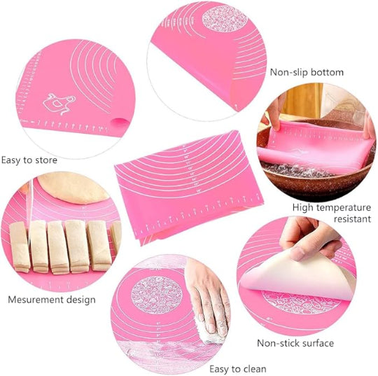 Silicone Baking Mat for Home & Kitchen Pastry, Pizza Bread 50x40