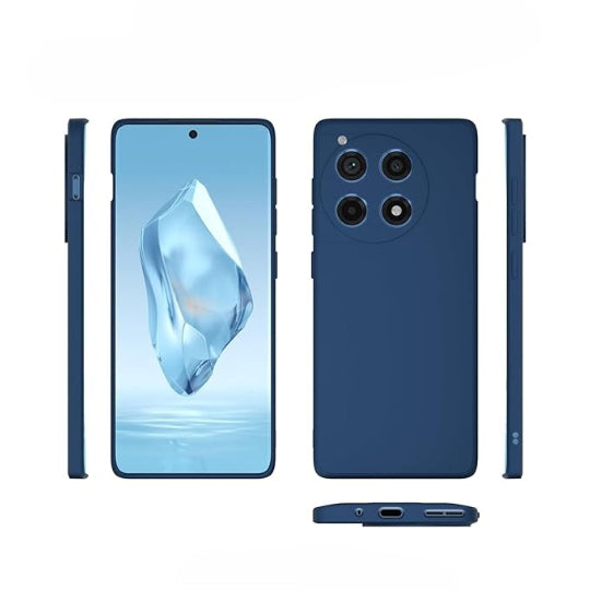 Tpu Silicone Back Cover Case for oneplus 12R Dark Blue