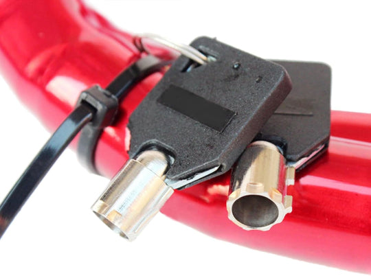 Kihuu Motorcycle & bicycle lock With 2 Keys steel wire 100cm Red