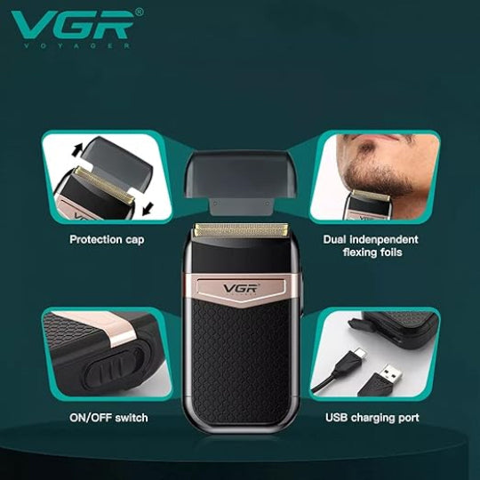 VGR V-331 Professional Foil Facial Shaver Rechargeable