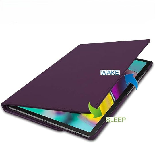 Smart Book Case 360° Rotating Stand Case for Samsung Galaxy Tab A7 10.4" SM-T500 / T505 / T507 Purple