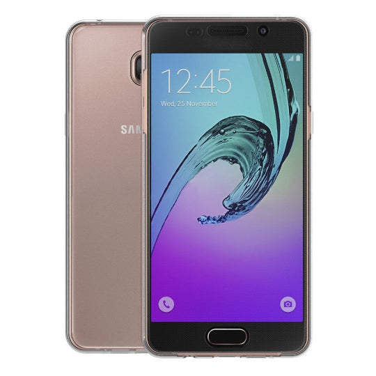 Two Crystal Case Front & Back Silicone Cover Transparent For Samsung Galaxy A5 2016 (Clear)