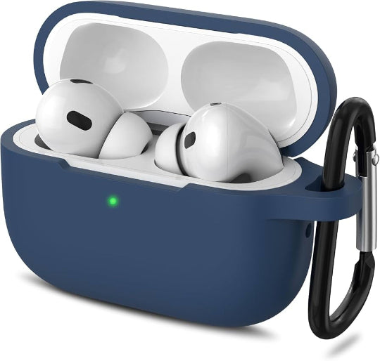 SIIPRO Silicone Case with Keychain For Apple AirPods Pro 2
