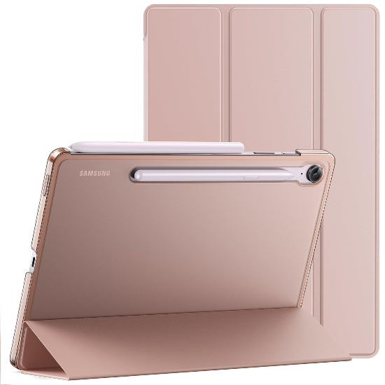 Cases  Slim Light Hard Shell Trifold Stand Tablet Book Cover Case For Sam-Tablet Galaxy Tab S9 FE 10.9-Inch