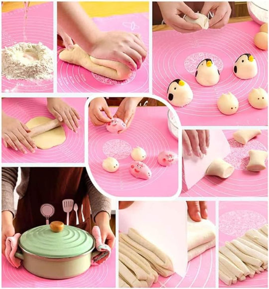 Silicone Baking Mat for Home & Kitchen Pastry, Pizza Bread 50x40