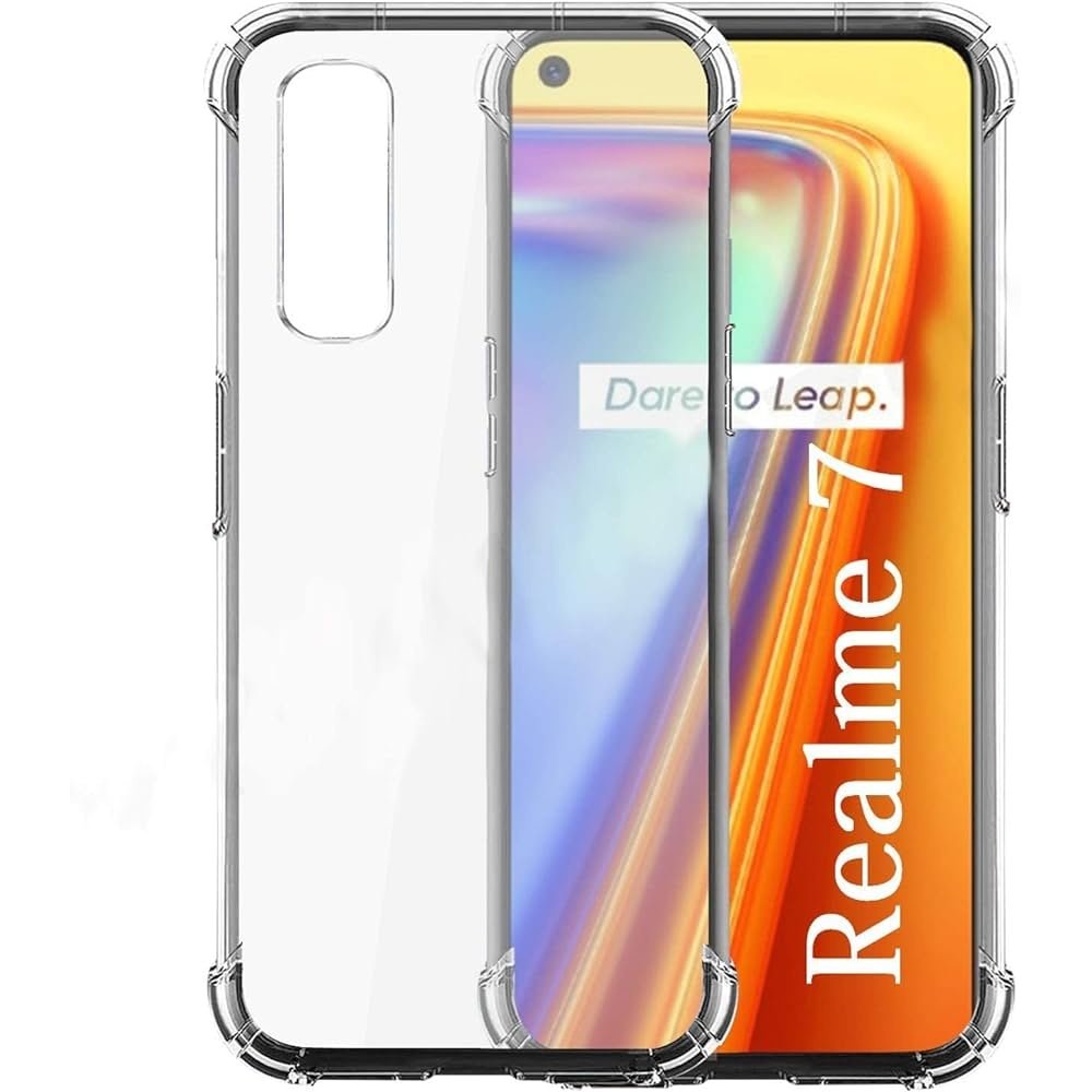 Quality Silicone Cover For Realmi 7 Clear