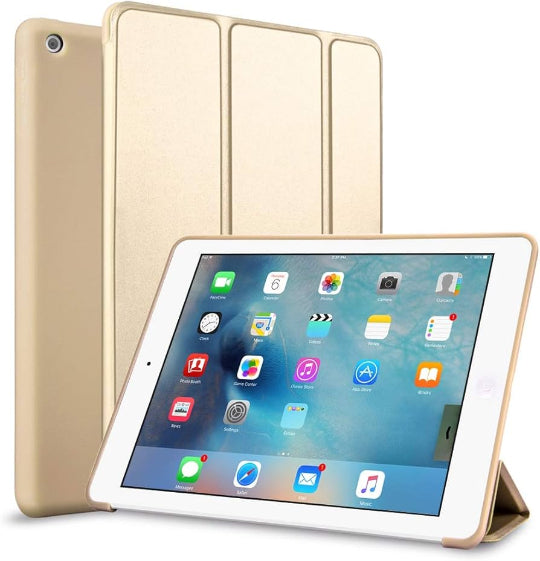 Smart Book Cover Slim Light Hard Shell Trifold Stand Case For iPad Air 2019 / ipad pro 2017 / ipad pro 10.5 Inch (Gold)