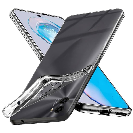 Premium Qualitiy Silicone Back Cover for MOTO E32 /G22 Clear