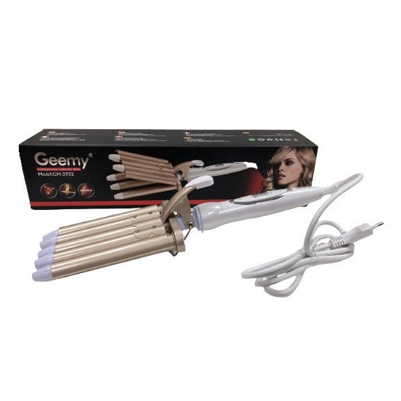 Geemy GM-2932 Triple Curling Iron With Clip 65W 