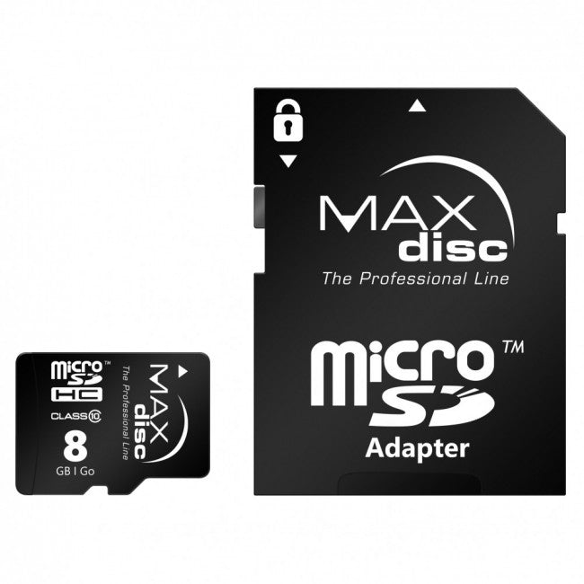 MEMORY CARD MICRO SD 8GB CLASS 10 MAXDISC