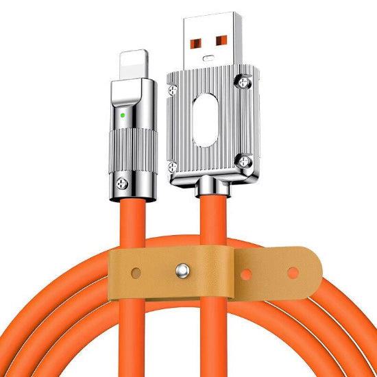 Cabel Treqa 9.1A Usb-A Male To Lightning Fast Charging Cabel 1M Orange (CA-8792)