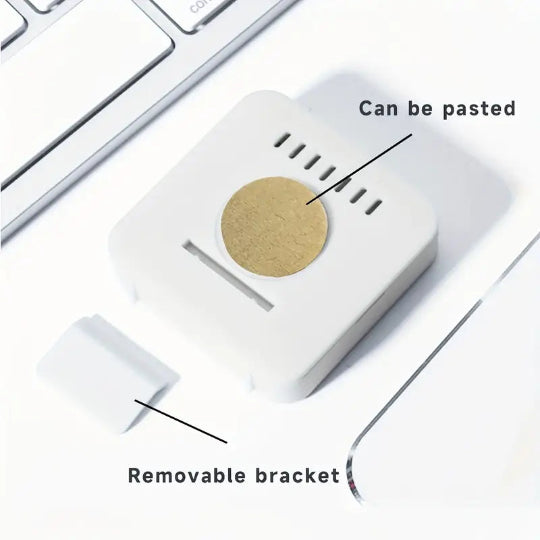 Digital Thermometer Hygrometer for Home Car - Battery-Powered, 0.01°C/0.RH Accuracy, Home, Digital Clock