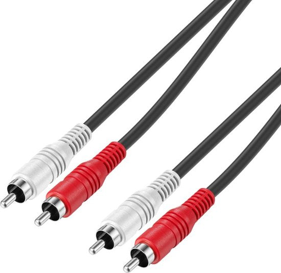 Cable 2x RCA to 2x RCA Male AV Video Audio Cable 1.5M