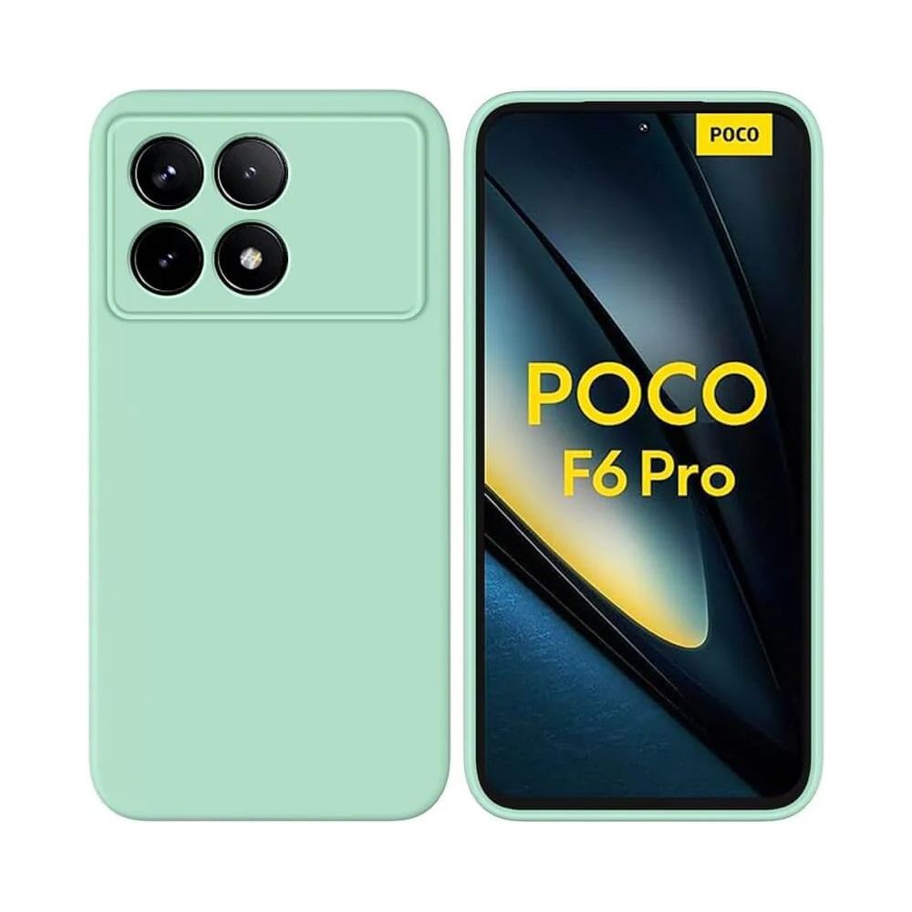 Cases Silicone Back Cover For Poco F6 Pro Blue