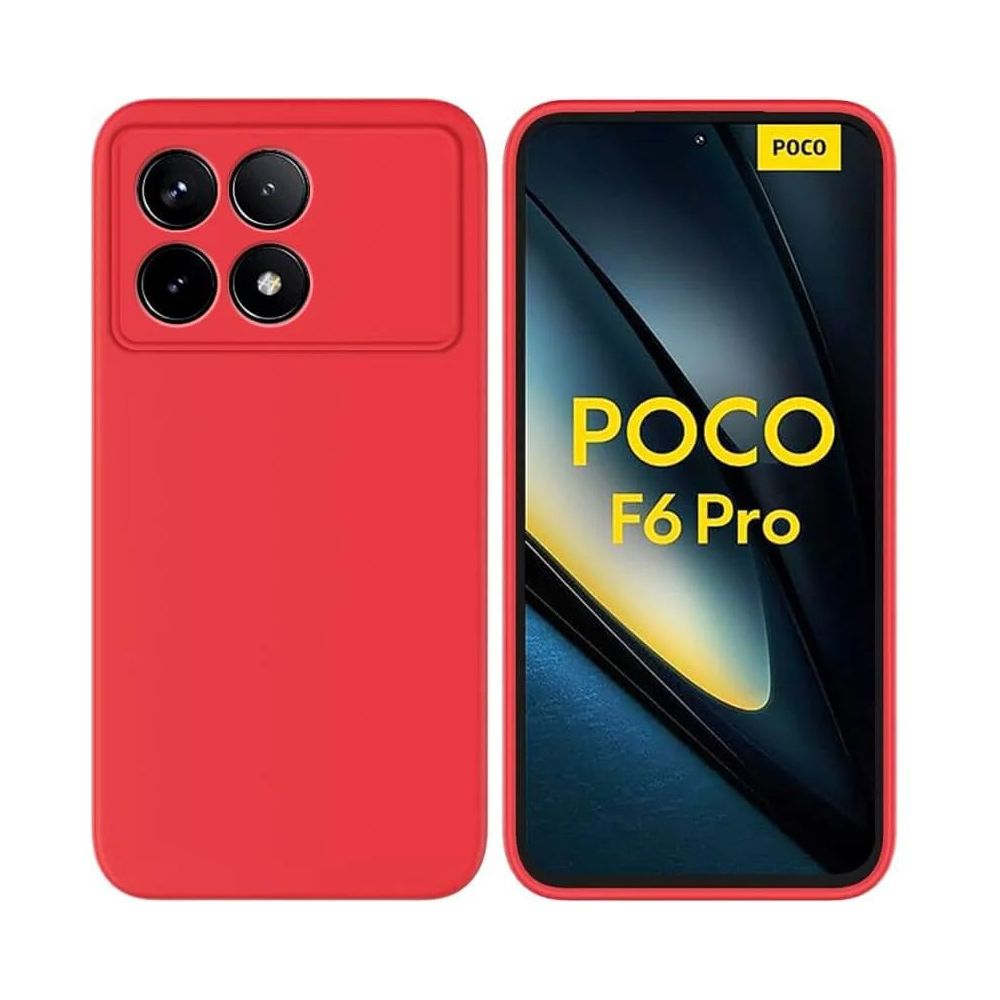 Silicone Cover For Poco F6 Pro Red