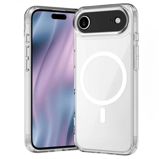 Magsafe Wireless Charge Magnetic Case for-Iphone 17 Air (Clear)