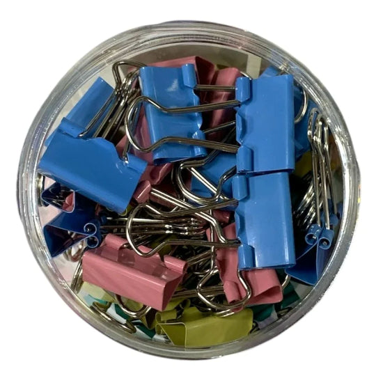 Colour Binder Clips -19mm,40 Pcs