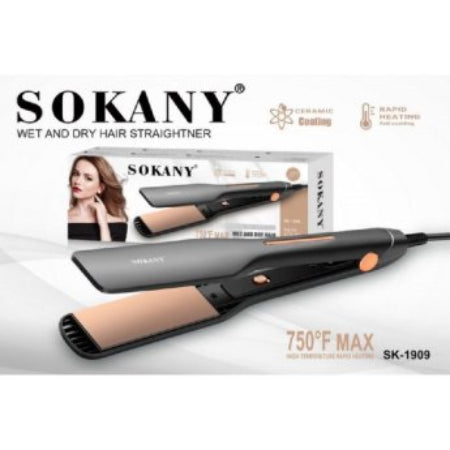 Professional Hair Straightener Sokany 50W 750'F Max SK-1909